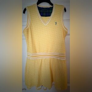 William Murray Golf Yellow Sleeveless Dress